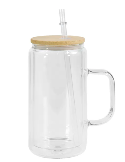 16 oz. Glass w/handle