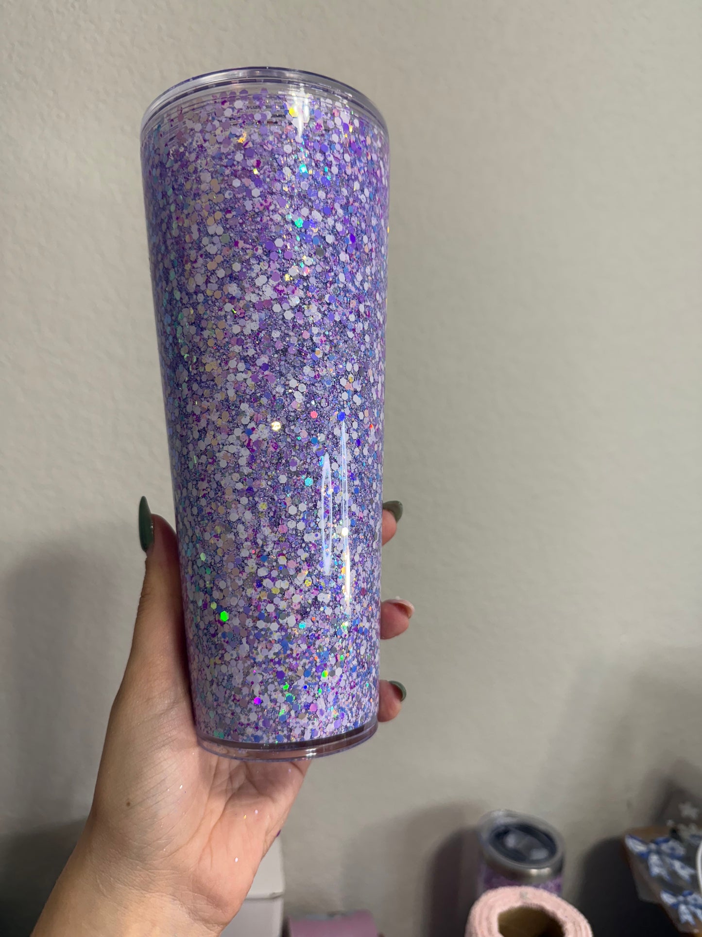 24 oz plastic purple